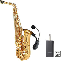 Wireless Saxophone Microphone UHF for Musical Instruments Speaker Voice Amplifie