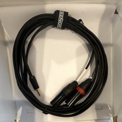 Senor 3.5mm Jack Male to Dual XLR Male Audio Cable 1:2 Splitter Black
