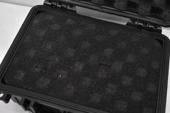 Hardshell Storage Case w Foam Inserts Storage Black Finish w Snap Closures