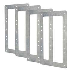 4 Pack Penn Elcom H1070/BP Steel Backplate for Large Steel P.A. Cabinet Handle