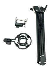 Professional Low Background Noise Podcast Equipment Bundle Gray Black