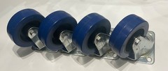 4 Pack Penn Elcom W9000Z 4″ Swivel Caster 330 lb