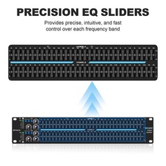 Dual Channel 31-Band Graphic Stereo EQ for Home Audio and DJ Sound