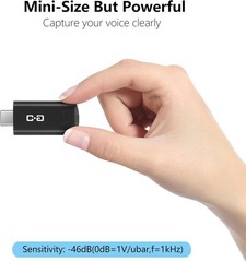 USB-C Mini Microphone for MacBook & Mac Mini – Clear Audio, Plug & Play
