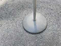 Vintage Atlas Sound Round Base Mic Stand Holder Chrome Telescoping 35″ To 60″
