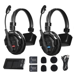SYNCO XTALK X2 Wireless Headset Intercom System 2.4GHz 400 Meters