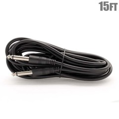 15FT 1/4″ 6.35mm Male to Male TS Mono Audio Cable Instrument Guitar Cord Nickel