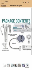Pyle Professional USB Podcast Microphone Kit- Portable and Stable Design (White)