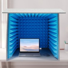 Desktop Soundproof Cover Portable Vocal Recording Booth Sound Absorbing Shield