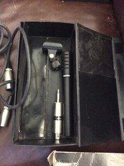 Vintage Carvin CM90E Condenser Microphone with Case And Radio Shack 274-016c