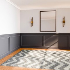 Versatile Wall Molding Kit – 6 Classic Pre-Cut Panels with Self-Adhesive Backing