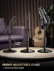 FIFINE AmpliTank TANK6S Vocal-Dynamic-Microphone, XLR-USB-Podcast-Microphone wit