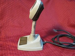 Vintage Motorola TU533 Microphone Barney Fife Andy Griffith era dispatch Mic