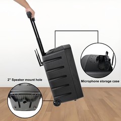 Proreck 800W 10“ Rechargeable Bluetooth Wireless PA Speaker for meeting