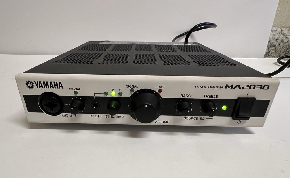 Yamaha MA2030 Compact Power Amplifier Mixer US model 120v USED Works as Designed