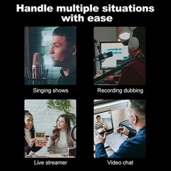 Condenser Microphone for Computer Gaming Recording Singing Podcast Sound8095