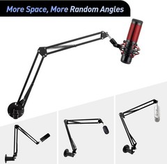 Microphone Wall Mount Boom Arm – Microphone Wall Mount for Mic holder，Horizon…