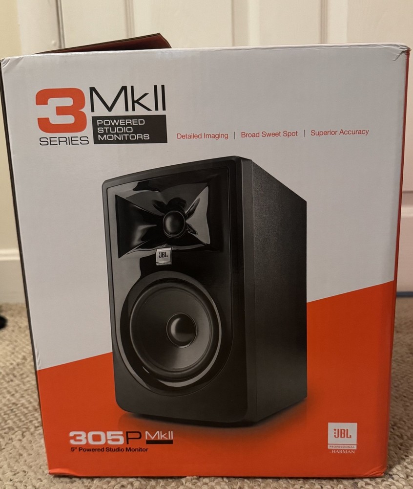 JBL Professional 305PMKII Powered 5″ Two-Way Studio Monitor (Quantity, 2)