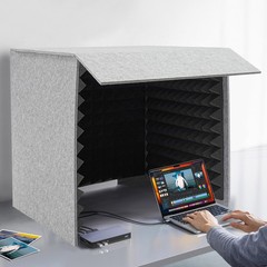 Desktop Soundproof Cover Vocal Recording Booth Vocal Sound Absorbing Shield NEW