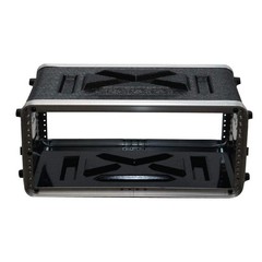 Seismic Audio – SALWR4M – Lightweight 4 Space Mid-Size ABS Rack Case – 4U PA …