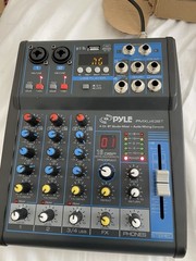 Pyle 4-Ch. Bluetooth Studio Mixer – DJ Controller Audio Mixing Console System