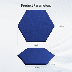 12 Pack Acoustic Panels Self Adhesive Sound Proof Foam, High Density Sound…