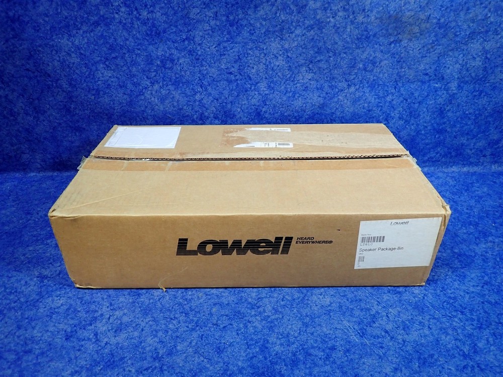 Lowell LT810 8″ Dual Cone Lay-in Tile Ceiling Speaker PAIR 1×2 Grille (Q5)