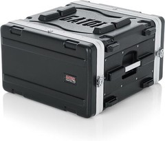 Gator Lightweight Molded 6U Rack Case with Heavy Duty Latches; 19.25″ depth