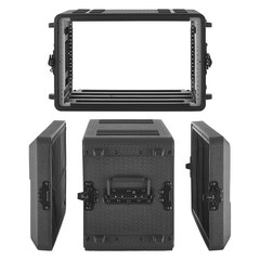 VEVOR 6U Rack Case, 12 in Depth, Rackmount Flight 6U- 8.7 Internal Depth