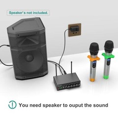 Wireless Microphone System 4channel Uhf Wireless Mic Set With Handheld/bodypack/