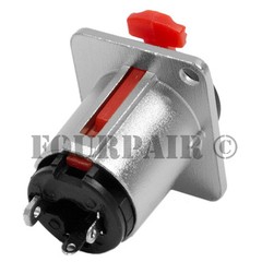 3 Pack – 1/4″ 6.35mm Stereo TRS Female Panel Mount Chassis Jack Audio Connector