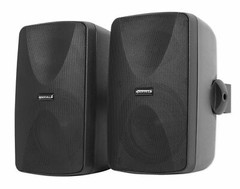 2 Rockville WET-7020B 5.25″ 70V Commercial Indoor/Outdoor Wall Speakers in Black