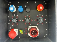 POWER DISTRO 63A-RED5 -16A x18 SOCA19 x3 RCBO, 32A-RED5 x1 #267 (ONE)THS