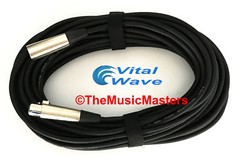 30ft XLR Microphone Audio Cable M-F Mic Extension Amp Powered Speaker Wire VWLTW