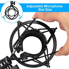 For Audio Technica AT 2020 2035 2050 Spider Microphone Mount Holder Shock Black