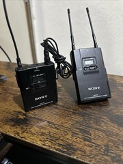 Sony UTX-B2 UHF Transmitter & URX-P2 UHF Tuner, Lavalier Microphone, XLR Output