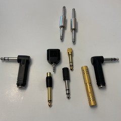 Hosa Adaptor & Various Music Adaptors Coupler Radio Shack Lot of 9 Miscellaneous