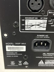 JBL 305P MKII Studio Monitor Power Amp Module for Repair or Parts