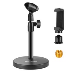 3 in 1 Multi Function Desktop Mic Stand, Adjustable 5/8″ Male to 3/8″ Female