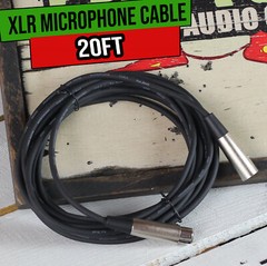 XLR Microphone Cable 20FT – FAT TOAD Mic Cord Female Male 3 Pin Recording Wire