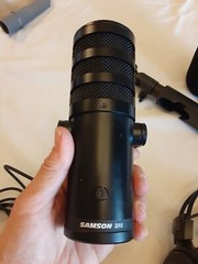 Samson Q9U XLR/USB Dynamic Broadcast Microphone w/++ See Photos, NO POWER CORD