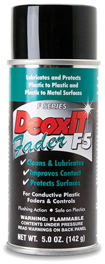HOSA F5S-H6 CAIG DeoxIT Conductive Plastic/Carbon Switch Fader Lube Spray – 5 oz