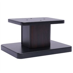 Elegant Black Walnut Speaker Stands for Bookshelf or Desktop Use