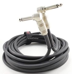20ft. Kirlin 1/4″ Mono Right-Angle Male/Male Instrument Cable, XR-6020KRR