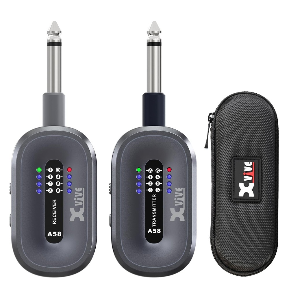 Xvive A58 5.8GHz Wireless Guitar System with Transmitter and Receiver