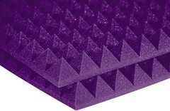 Auralex Studiofoam Pyramid Panels – 2 ft. W x 2 ft. L x 2 in. H – Purple