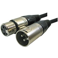 5 Pack Lot – 3 Pin XLR Extension Microphone Mic Cable Male Female M/F 6 ft foot