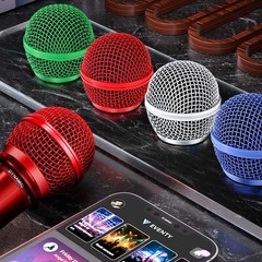 Facmogu 4PCS Beta58A Microphone Head Replacement Grille – Multicolor
