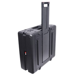 4 Space DJ Rack Road ABS Case with Pull Out Handle and Wheels by Prox