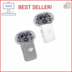 YOUSHARES Mic Windscreen for DJI MIC 2, Furry Mic Cover Pop Filter Reduce Backgr